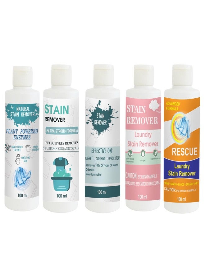 TOOVUS Stain Remover Combo Pack of Shirt, Doll, Sky, Pink and Orange Stain Remover | Multi-Surface Cleaning Solution for Clothes, Fabrics, Upholstery (100 g Each) - Image 1